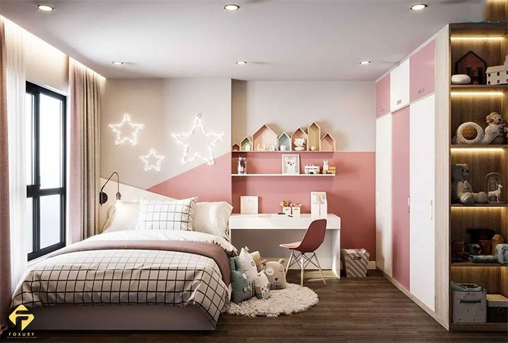 nội thất phòng ngủ bé gái 12 tuổi