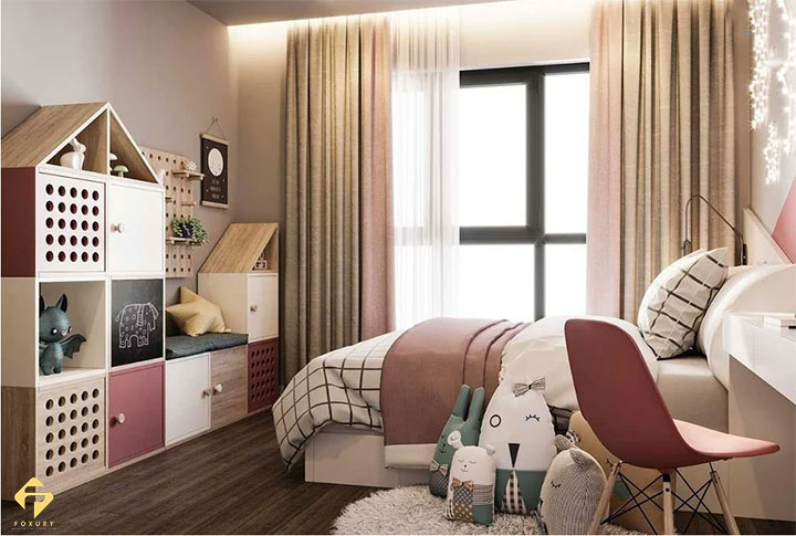 nội thất phòng ngủ bé gái 12 tuổi