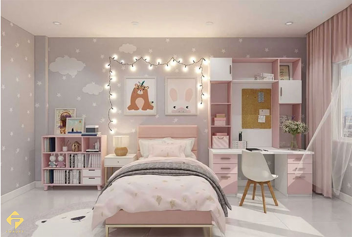 nội thất phòng ngủ bé gái 12 tuổi