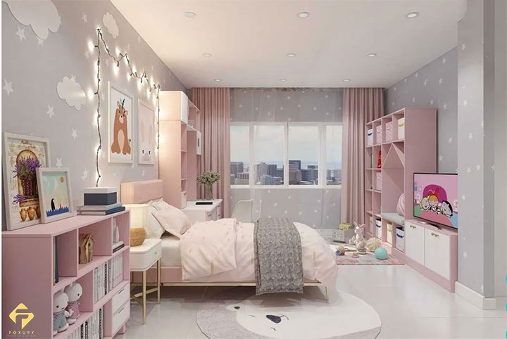 nội thất phòng ngủ bé gái 12 tuổi