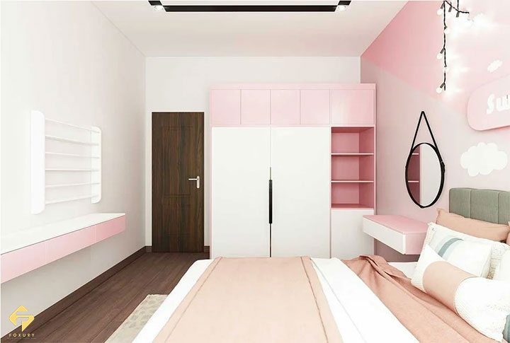 nội thất phòng ngủ bé gái 12 tuổi