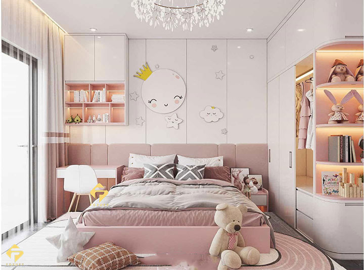 nội thất phòng ngủ bé gái 5-7 tuổi