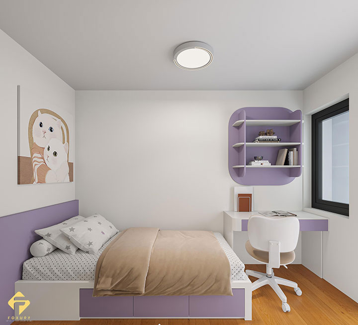 nội thất phòng ngủ bé gái 5-7 tuổi