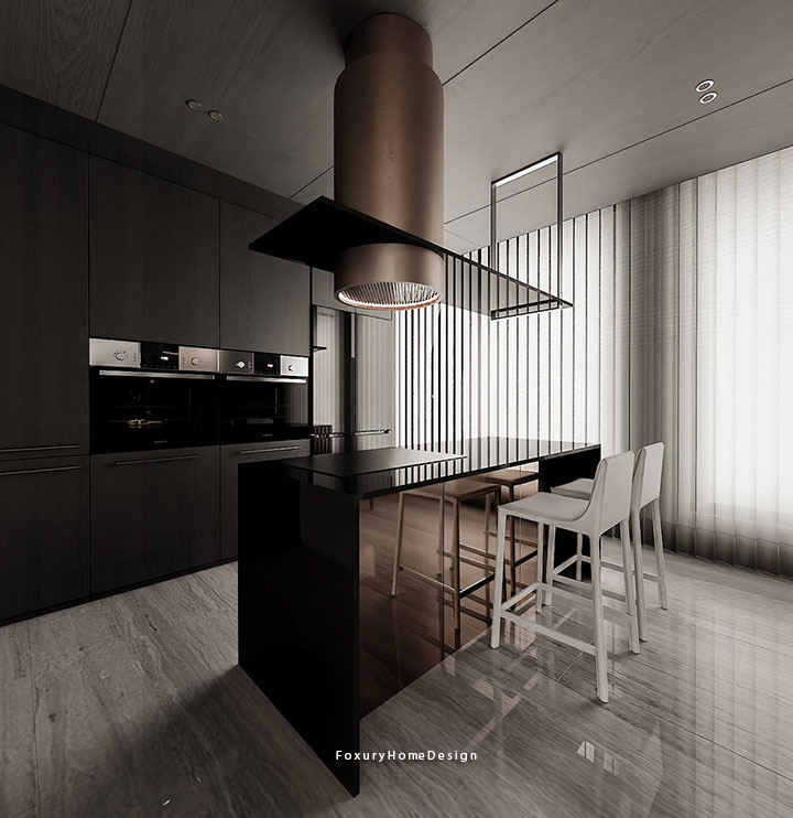 nội thất bếp phong cách luxury