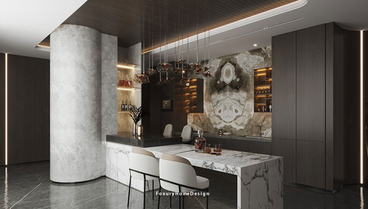 nội thất bếp phong cách luxury