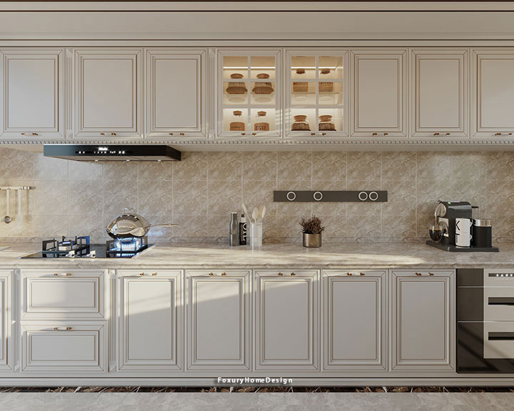 nội thất bếp phong cách luxury