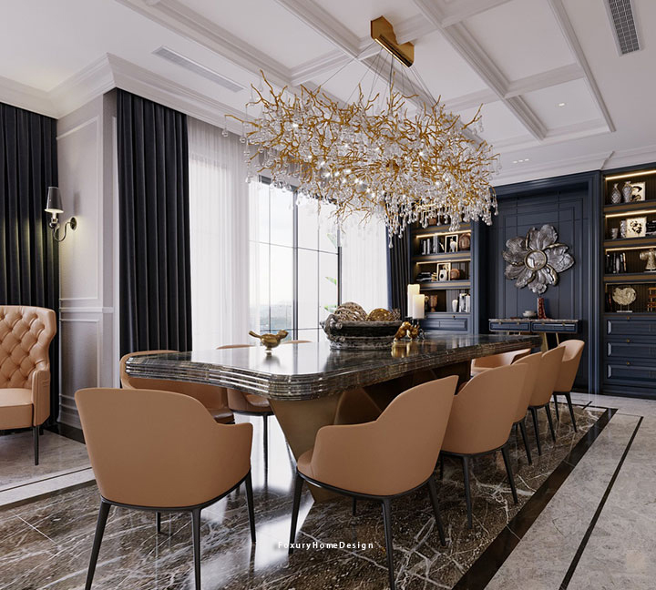 nội thất bếp phong cách luxury