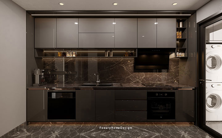 nội thất bếp phong cách luxury