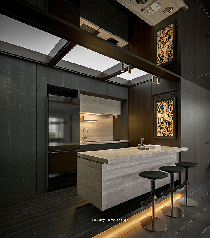 nội thất bếp phong cách luxury