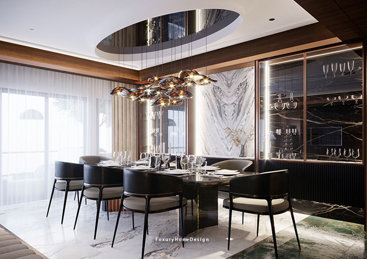 nội thất bếp phong cách luxury