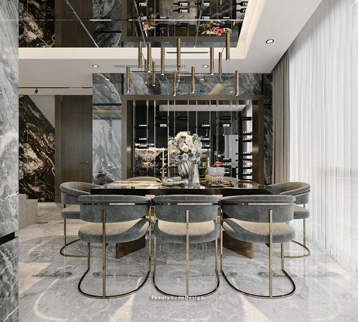 nội thất bếp phong cách luxury