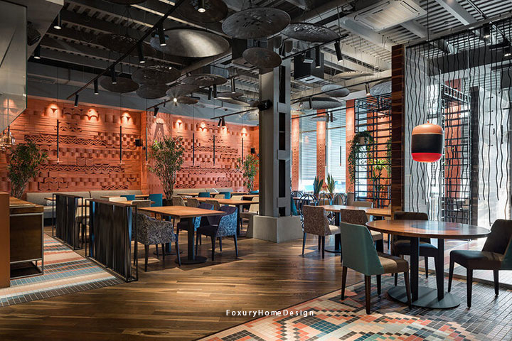 nhà hàng phong cách vintage