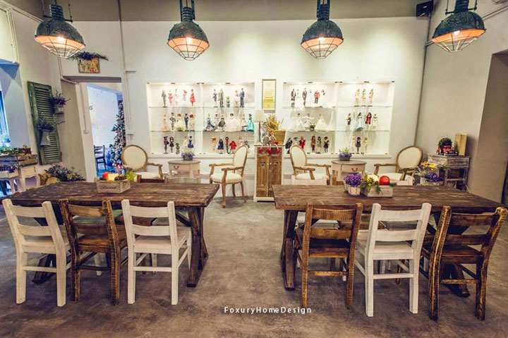 nhà hàng phong cách vintage