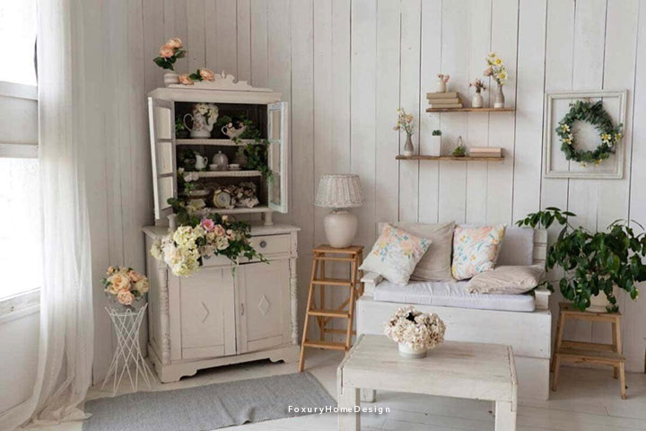 Phòng khách phong cách nội thất Vintage