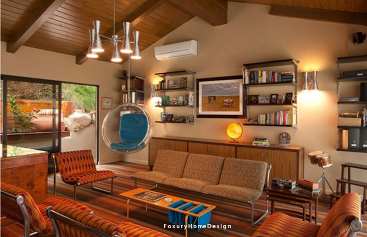 Phòng khách phong cách nội thất Vintage