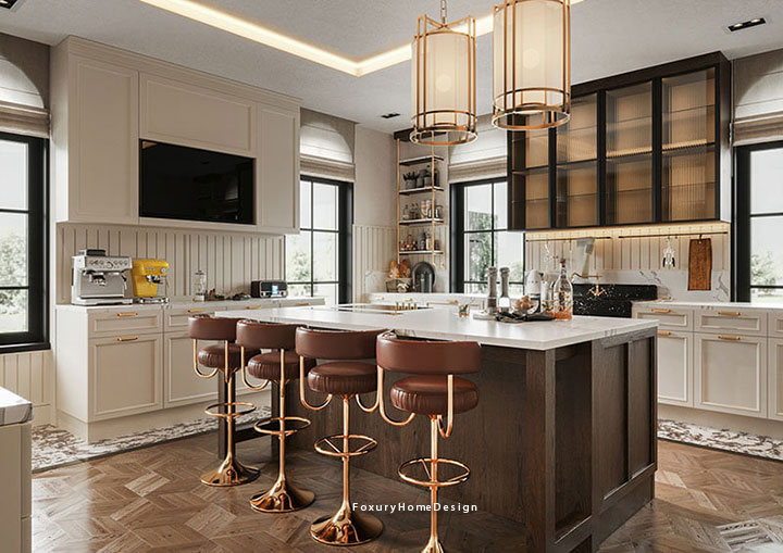 Bếp phong cách nội thất Vintage