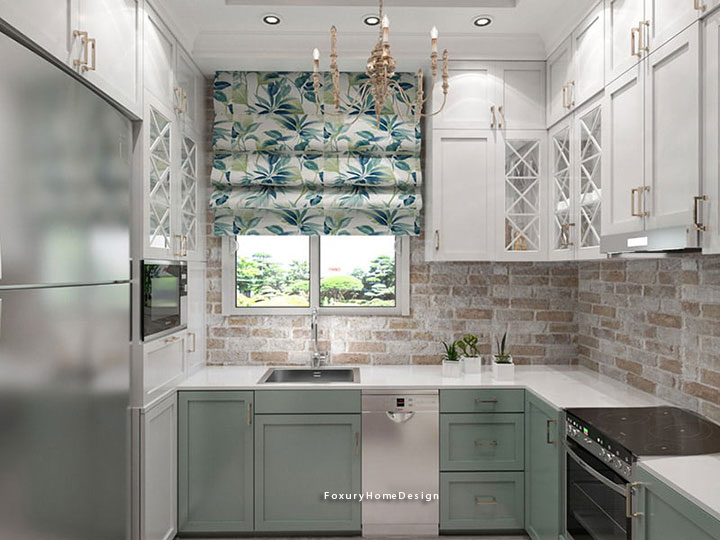 Bếp phong cách nội thất Vintage