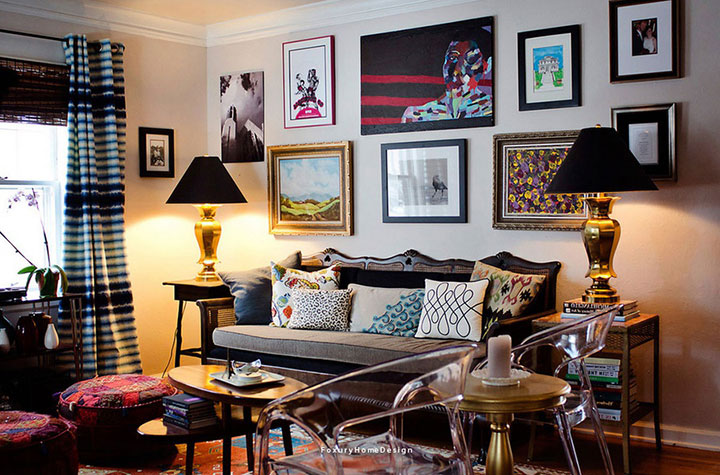 Phòng khách phong cách nội thất Vintage