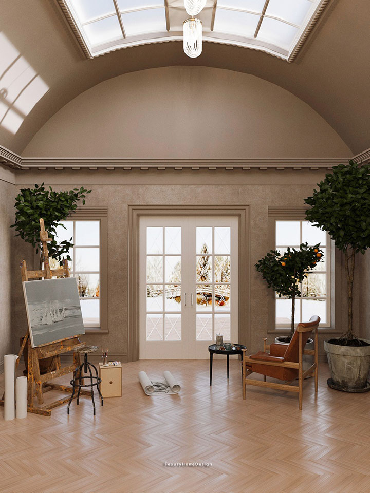 Phòng khách phong cách nội thất Vintage