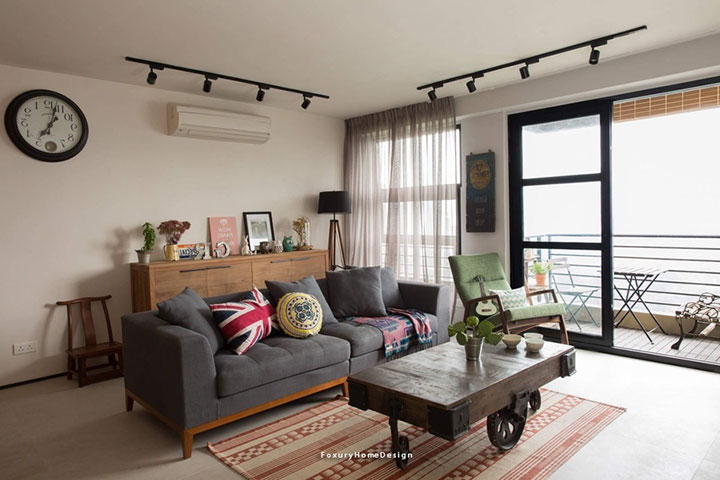 Phòng khách phong cách nội thất Vintage