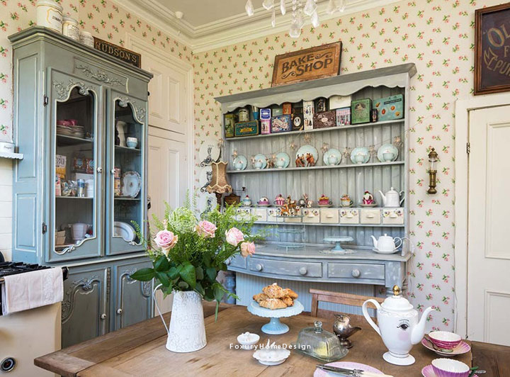 Bếp phong cách nội thất Vintage