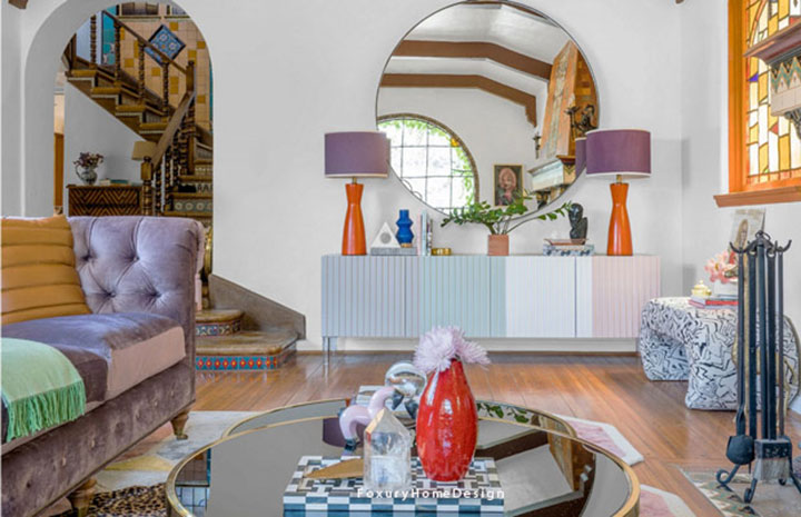 Phòng khách phong cách nội thất Vintage