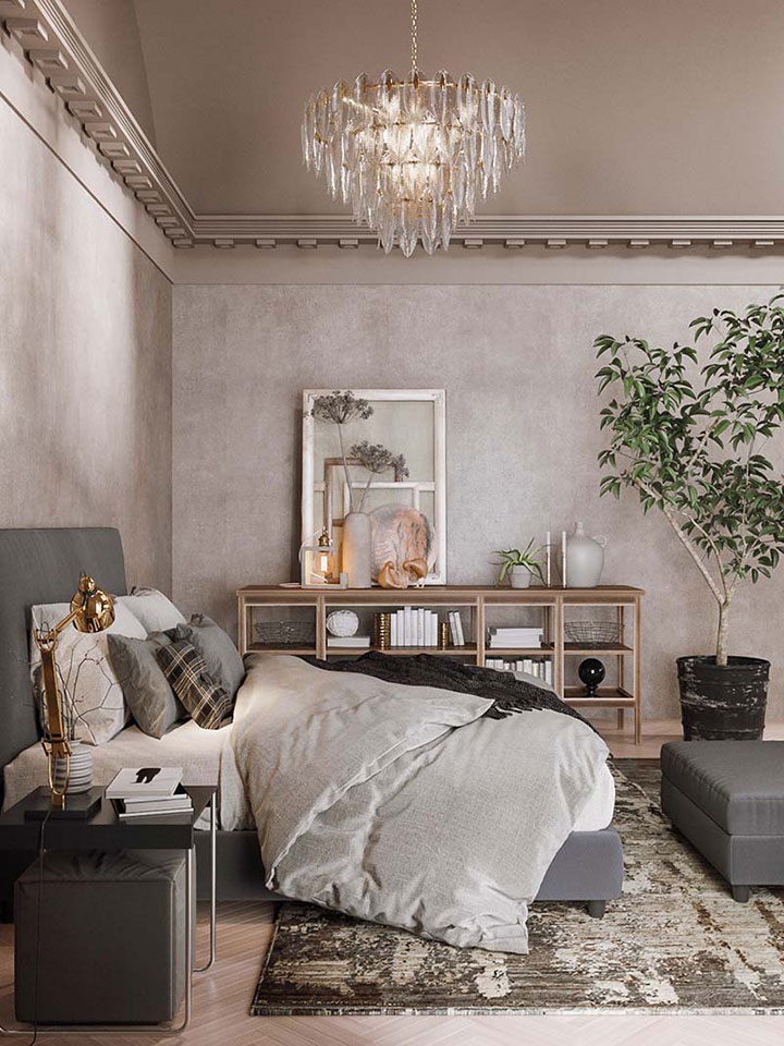 Phòng ngủ phong cách nội thất Vintage