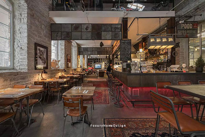 nhà hàng phong cách vintage