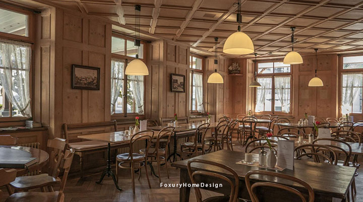 nhà hàng phong cách vintage