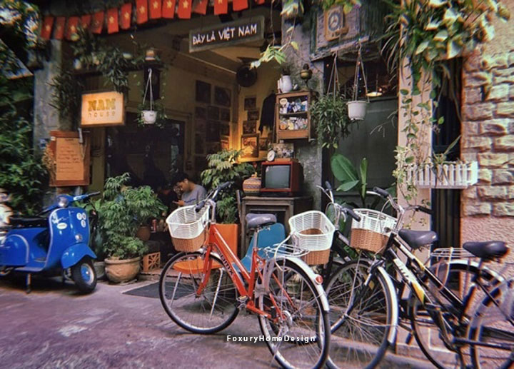 nhà hàng phong cách vintage